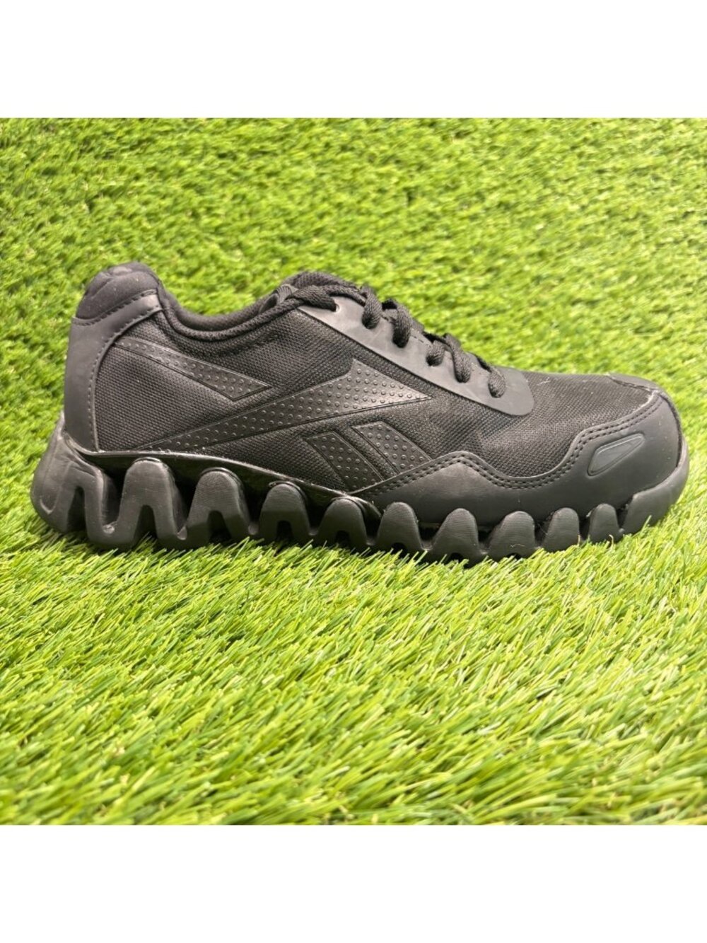 Reebok Zig Pulse Womens Size 9D Mens 7 Black Composite Toe Safety Shoes Sneakers